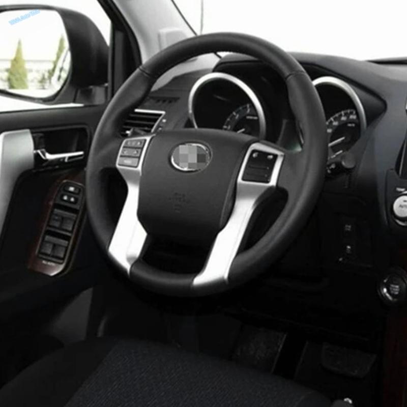 Декоративная накладка на руль автомобиля Для Toyota Land Cruiser Prado FJ150 2014 - ABS Матовая Декоративные элементы интерьера