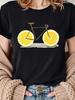 Unisexs Lemon Bike Pattern Harajuku Short Sleeve Casual Unisexs Tshirt Clothing Street Tops Tees Aesthetic Clothes
