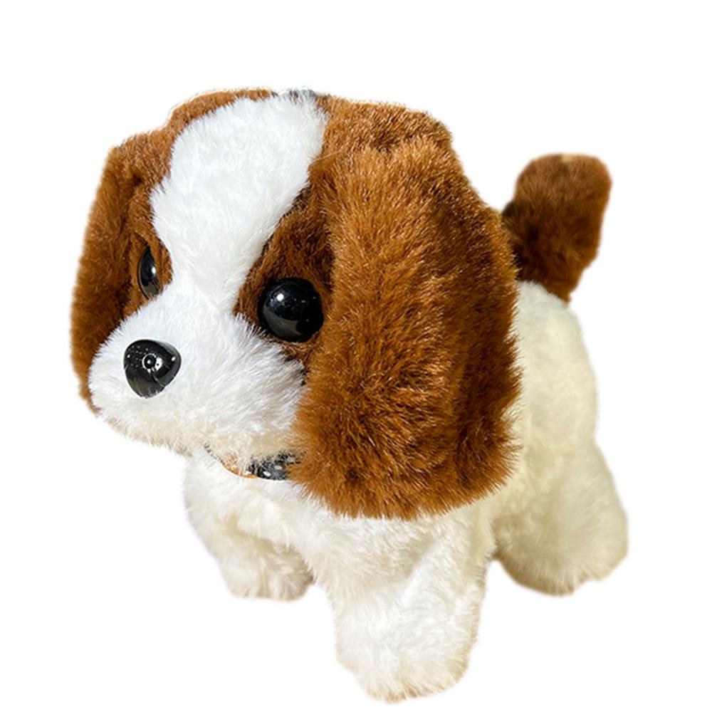Электронные домашние животные для детей, прогулочная собака, кошка, плюшевые животные, лающая собака-компаньон, электрические домашние животные на батарейках, виляние хвостом