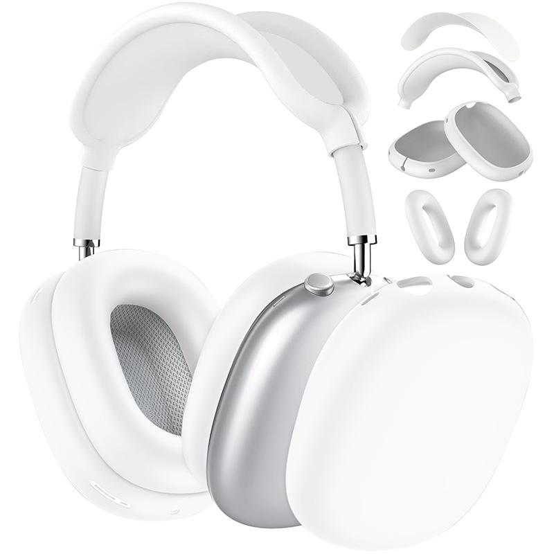 Защитный набор 4-в-1 для AirPods Max 1/2 - Прозрачные амбушюры + Силиконовое оголовье и амбушюры