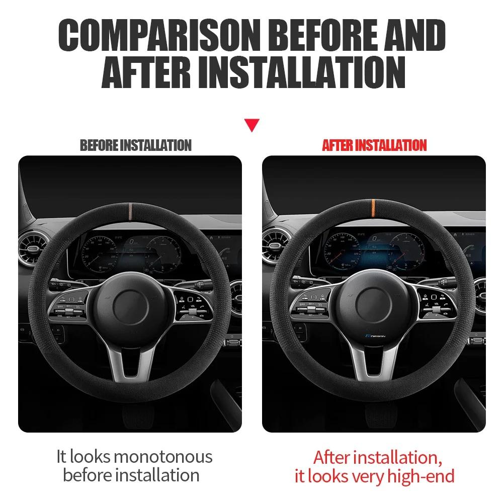 bscqy5 5Pcs 3D Metal R DESIGN Car Interior Sticker For Volvo Octavia 3 Fabia Kodiaq Kamiq RS Rapid Yeti Steering Wheel Decor Accessory