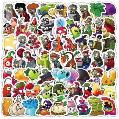 Стикеры Растения против зомби Plants vs Zombies стикерпак наклейки набор наклейок 101 шт