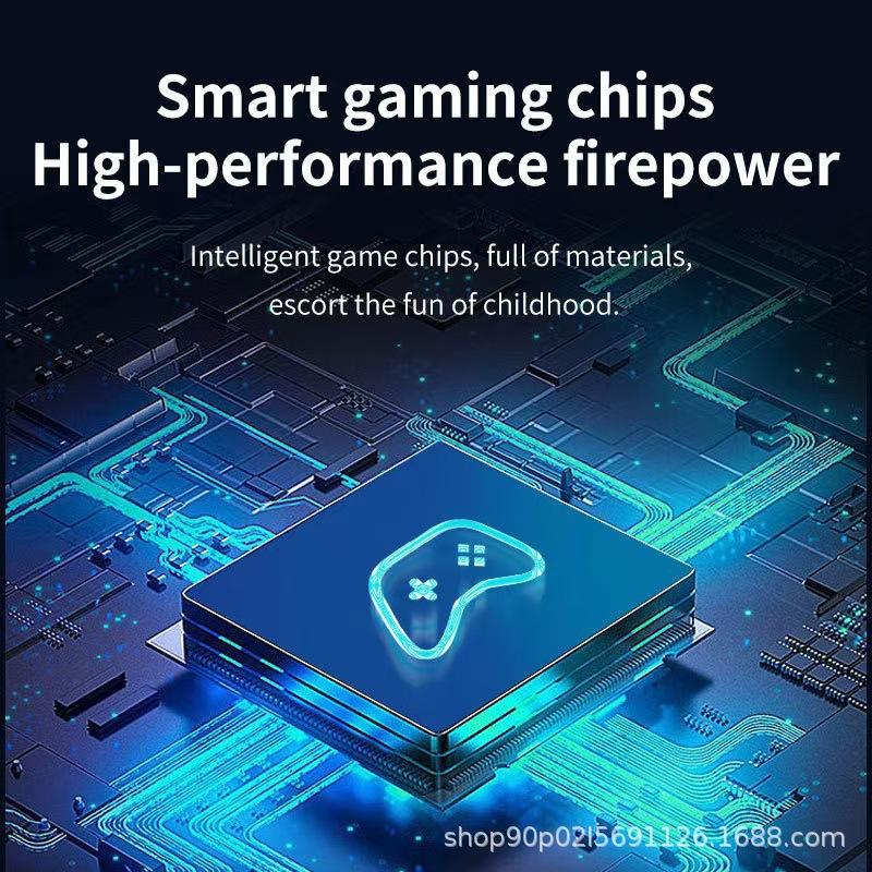 X2 Ретро Игровая Консоль Game Stick 4K, 40000+ Игр, 40+ Эмуляторов, HD Выход, 2 Беспроводных Контроллера, Plug and Play, ТВ/Компьютер