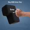 Подушка для рабочего стола Большая клавиша Enter USB-клавиатура Компьютерная клавиша Enter USB-кнопка вентиляции Офисные принадлежности