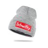Schwifty Winter Embroidery Knitted Beanie Hat Skullies Hat Knit Letter Bonnet Outdoor Ski