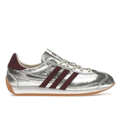 Country OG серебристо-бордовые женские кроссовки цвета Off-White JQ5111