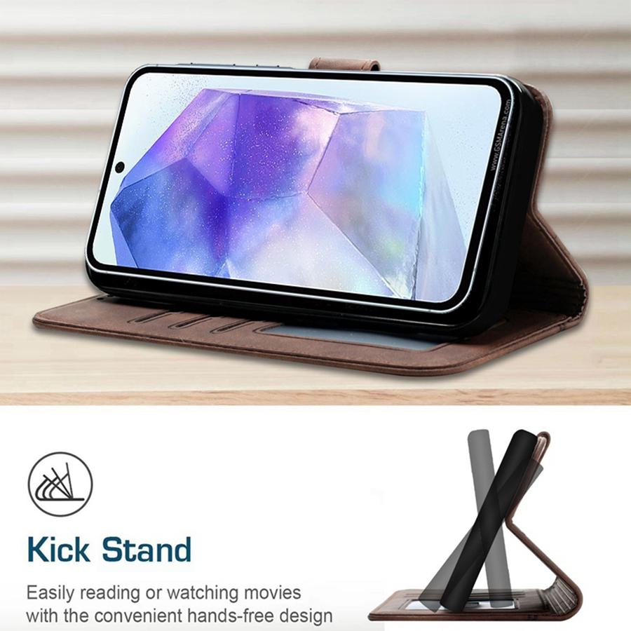 Чехол-кошелек с многофункциональными отделениями для карт и карманом для наличных для iPhone, Samsung, Google, Xiaomi, чехол-подставка из искусственной кожи с откидной крышкой