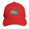 Rhino Footprint Portrait  Javan Rhino Baseball Cap Snapback Flat Bill Strapback Dad Hat Six Panel Structured Crown