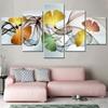 5 Piece Wall Art Canvas Painting Abstract Flower Print For Living Room Decor Modular Picture Modern Home Decoration Accesories