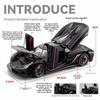1/24 Koenigsegg Jesko Суперкар Литой Металлический Модель Автомобиля Украшения для Детей Игрушки для Мальчиков Инерционная Световая Модель Имитация Литая Игрушечная Машина