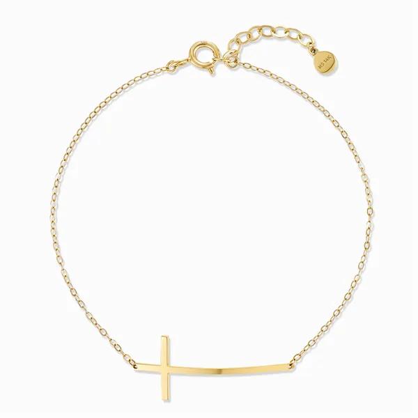 14K Elan Cross Bracelet