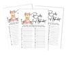 Inkdotpot Fox Animal Baby Shower Game Set Of 50 BabyA AlphabetA ABCA Game Gender Neutral Party