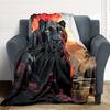 1pc Panther Sunset Jungle Blanket - Lightweight Flannel Fleece with Digital Printing, Soft Warm for Sofa, Travel, Camping, Office yy251018304