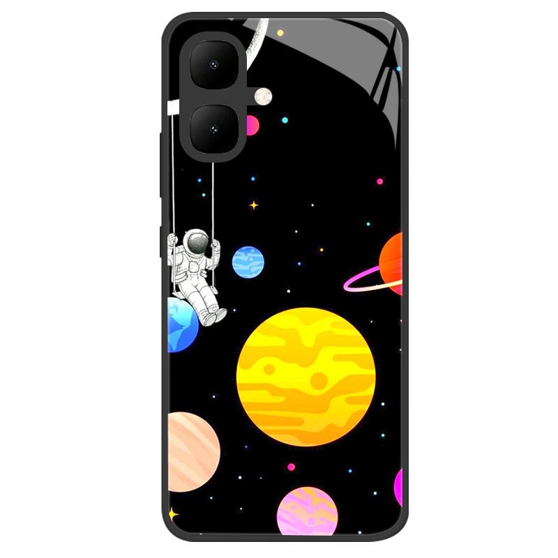 Чехол для Infinix Smart 10 Новый Роскошный Закаленное Стекло Защитный Чехол для Телефона Для Infinix Smart10 X6725 Корпус Полное Покрытие Coque