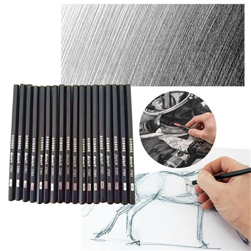 29 шт., набор карандашей для эскизов, профессиональный набор для рисования, деревянные карандаши, сумки для карандашей для художников, школьников, товары для рукоделия