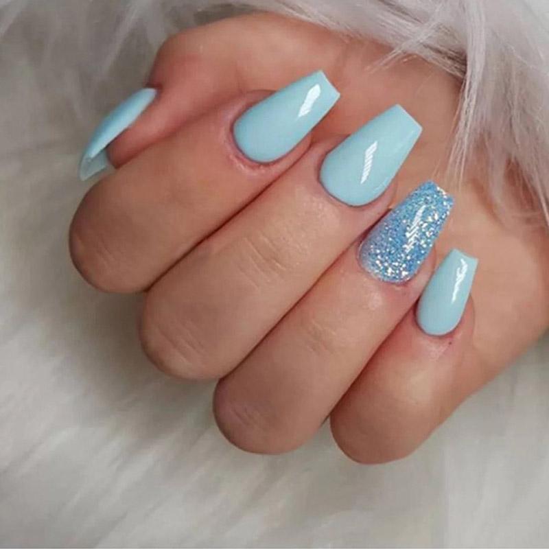 500pcs Gelly Tips Soft Gel Nail Extension System Full Cover Pre-shaped Sculpted Long Coffin Stiletto False Tip Bag