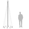 LED Christmas Tree with Ground Stakes Warm White 310 LEDs 300 cm