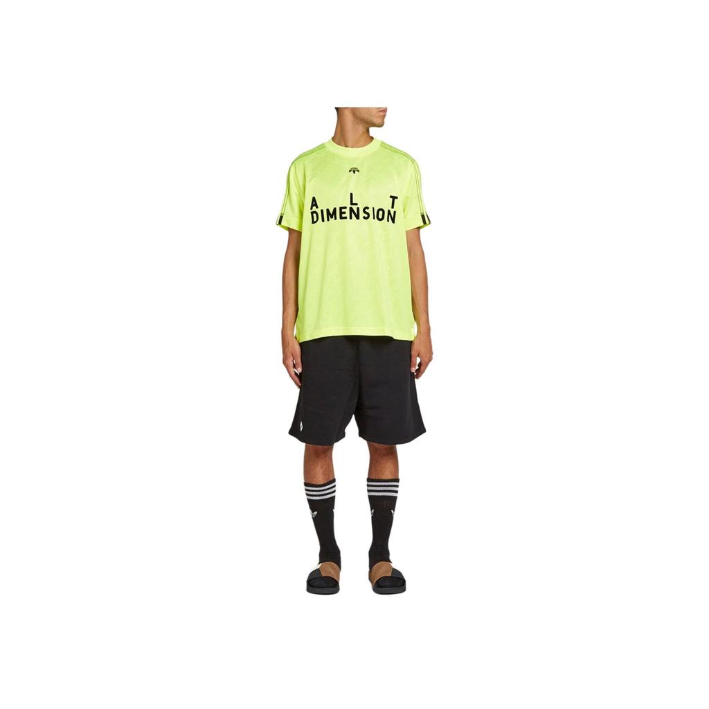 adidas Футболка с коротким рукавом Originals Letter Print, мужская, цвет Sun-Yellow CW0507