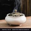 Керамическая курильница селадон - Антикварный стиль, Маленький размер, Печь с ледяными трещинами, Держатель для благовоний с сандалом.