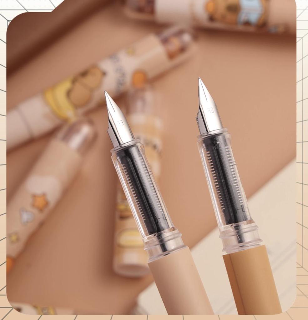 Стираемая термочувствительная перьевая ручка для каллиграфии третьего класса - Заправляемая, безопасная для детей и идеально подходящая для начинающих.