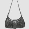 2024 Spring Retro Y2K Wasteland Style Two-Tone Leather Shoulder Bag