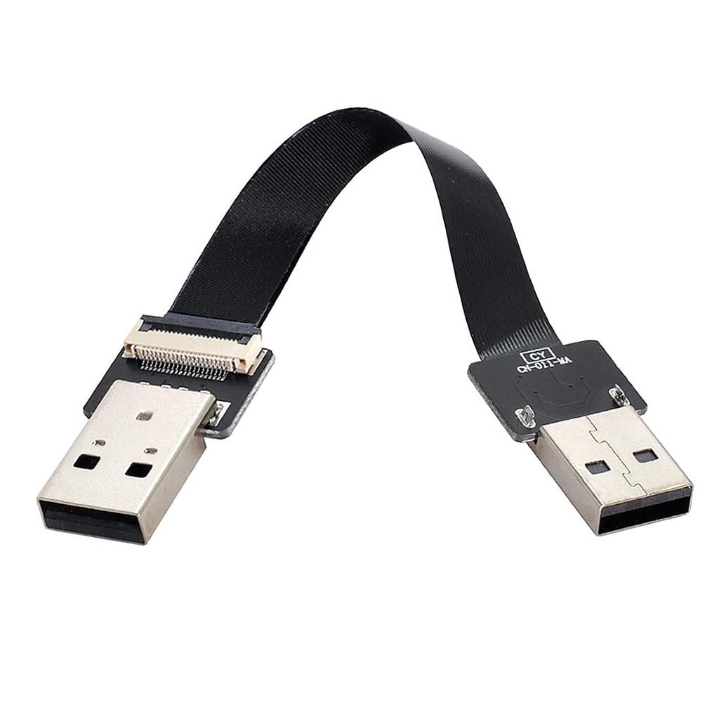 Chenyang USB Плоский USB Male-Male Кабель-лента для передачи данных и зарядки Гибкий удлинительный кабель 2.0 Кабель, 2.0 Адаптер, 1.0M