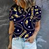 2024 женская футболка, летняя модная футболка, популярная элегантная футболка с принтом, футболка большого размера для отдыха, футболка с круглым вырезом