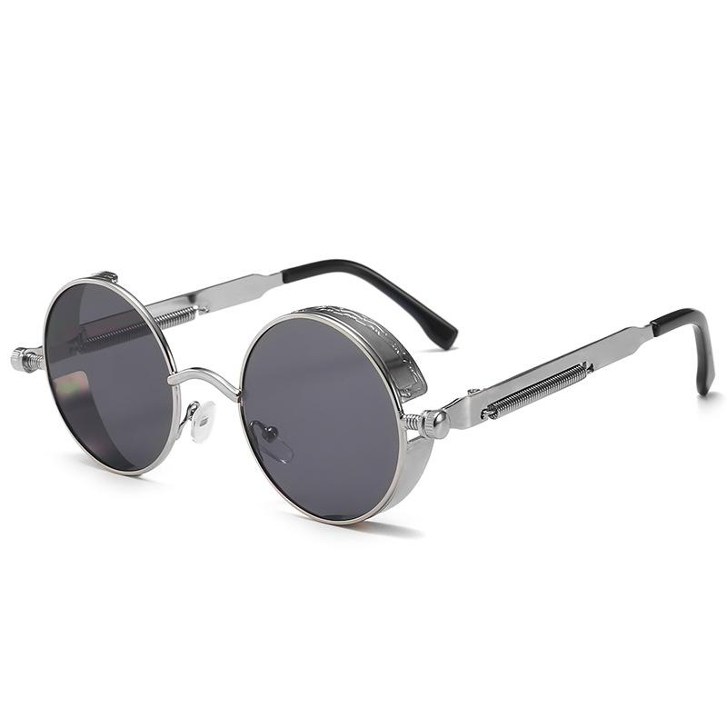 Steampunk Glasses, Round Sunglasses, Retro Glasses, Trendy Men'S And Women'S Sunglasses