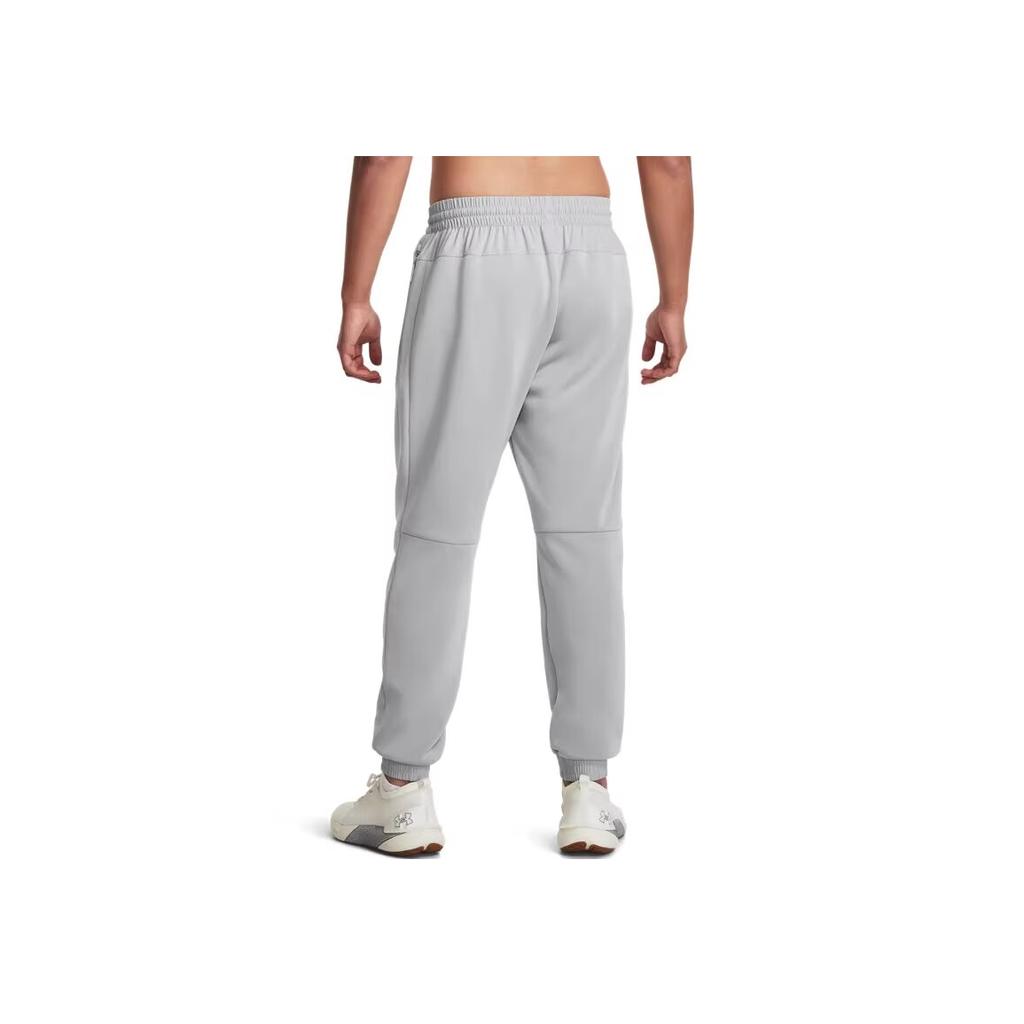 Under Armour Брюки Essential Swacket Pant, однотонные, с манжетами и завязками, трикотажные спортивные брюки для мужчин, серые 1382287-011