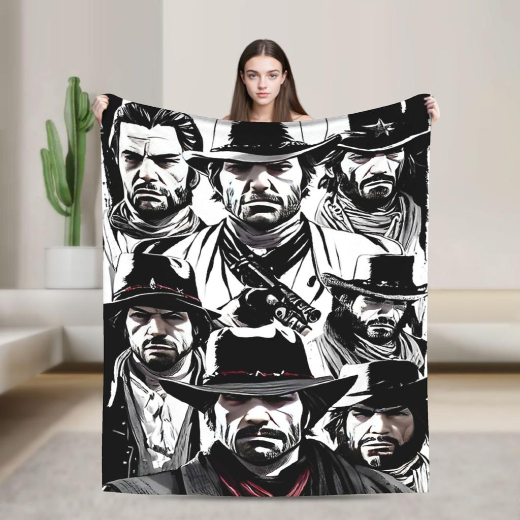 Игровой брелок-брелок Артур Морган Револьвер RDR2 Red Dead Redemptioned Плюшевое одеяло Детское Взрослое Фланелевое покрывало Для домашнего декора