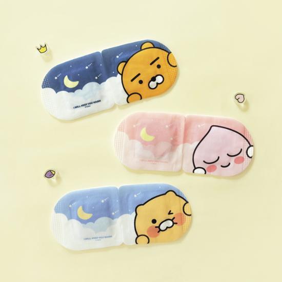 Маска для сна Kakao Friends Sweet Sleep Steam Thermal, 10 листов, 3 вида, выберите 1 (Райан, Апич, Чунсик)