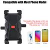 Single Handed Operation Support 360° Rotating Adjustable GPS Navigation Support Automatic Lock Bicycle Motorcycle Phone Holder