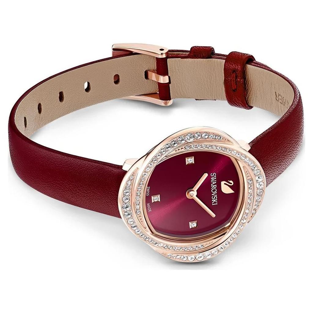 Swarovski 5552780 Crystal Flower Red Ladies Watch