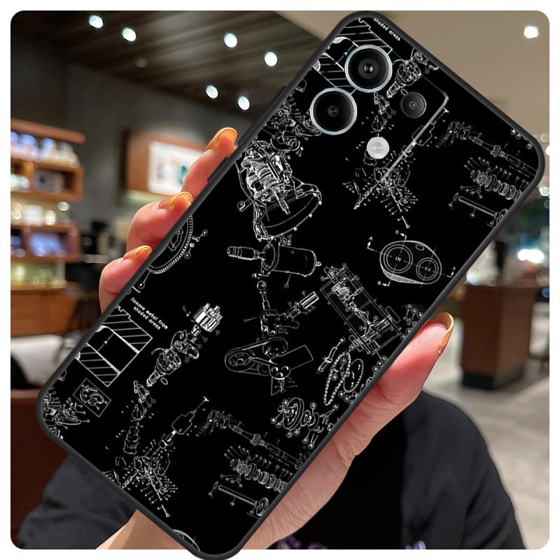 Автомобильные Запчасти Чехол для Двигателя Автомобиля Для Xiaomi Redmi Note 13 12 9 10 11 14 15 Pro Plus Чехол Для Redmi 14C 10C 12C 13C 15 C