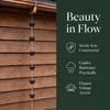 Black Rain Chain 153cm Length Downspout Alternative Functional Downspout Rain Chain  Outdoor Use
