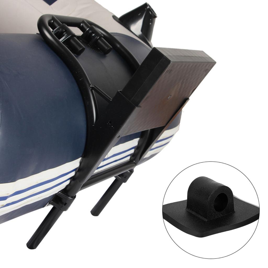 2PCS Black Plastic Engine Motor Clip Stand Holder Mount Clips for Kayak Boat Canoe