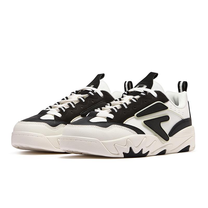 Fila Fusion Nollie II Модные Универсальные Скейт-Кеды Мужские кроссовки Кремовый Черный T12M532301FGB