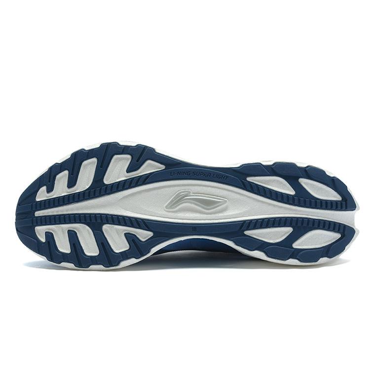 Li Ning Super Light 18 Тканевые Нескользящие Износостойкие Низкие Беговые Кроссовки Мужские Небесно-Голубые ARMR007-4