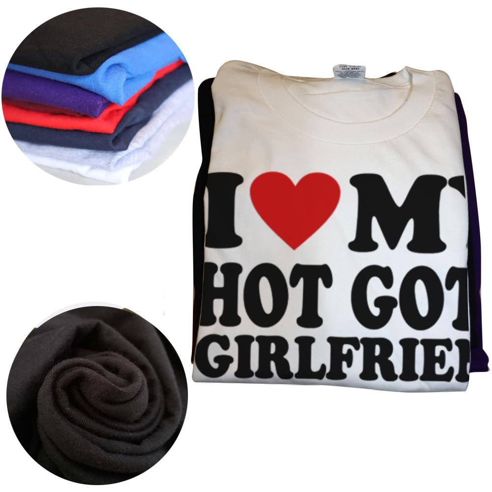 Funny I Love My Hot Goth Girlfriend GF Graphic T Shirts Men Cotton Humor Streetwear Tee Shirt Short Sleeve Unisex Loose Clothing