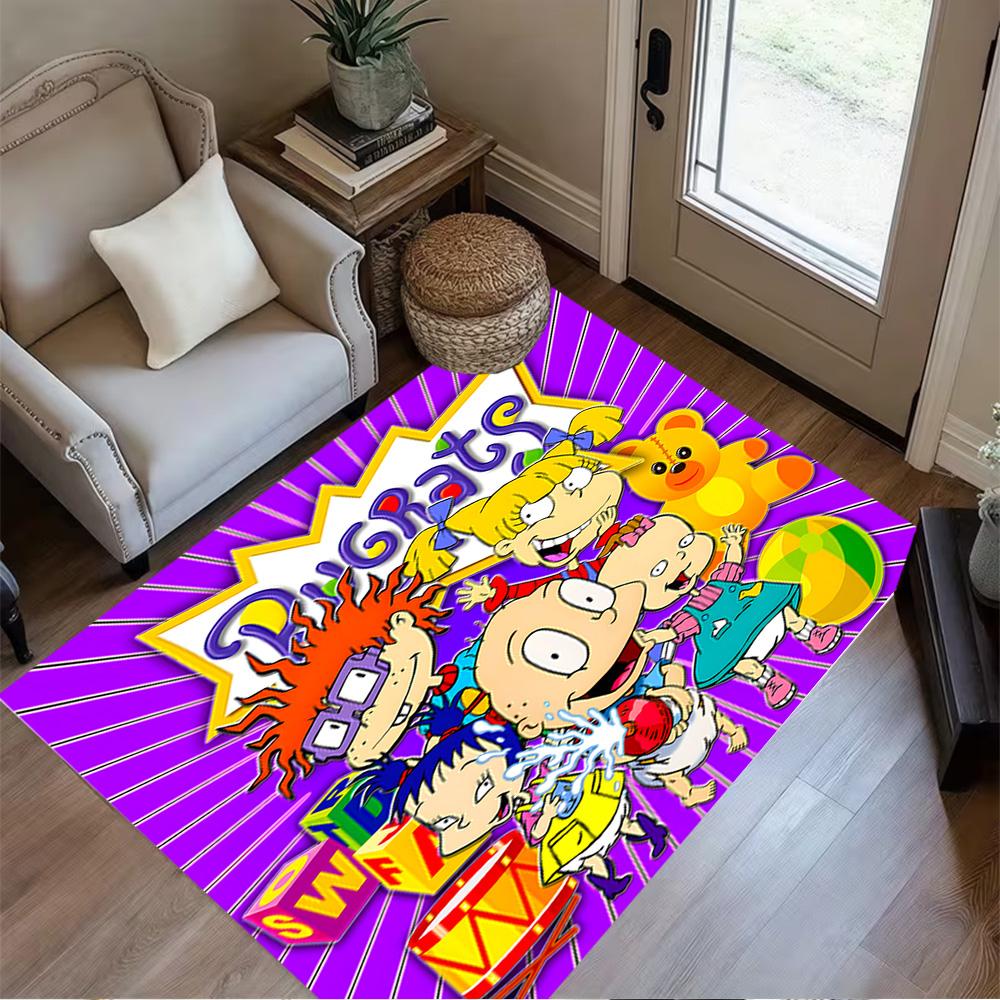 Rugrats Adventure Time Floor Mat Perfect for Kitchen Living Rooms Dormitory Bedrooms Antislip Carpet Decorate Offices Perfect Gift for Friends & Famil