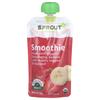 Sprout Organics Baby Food, Smoothie, Ages 12 Months and Up, Yogurt with Strawberries and Banana, Greens and Flaxseed, 4 Oz (113 G)