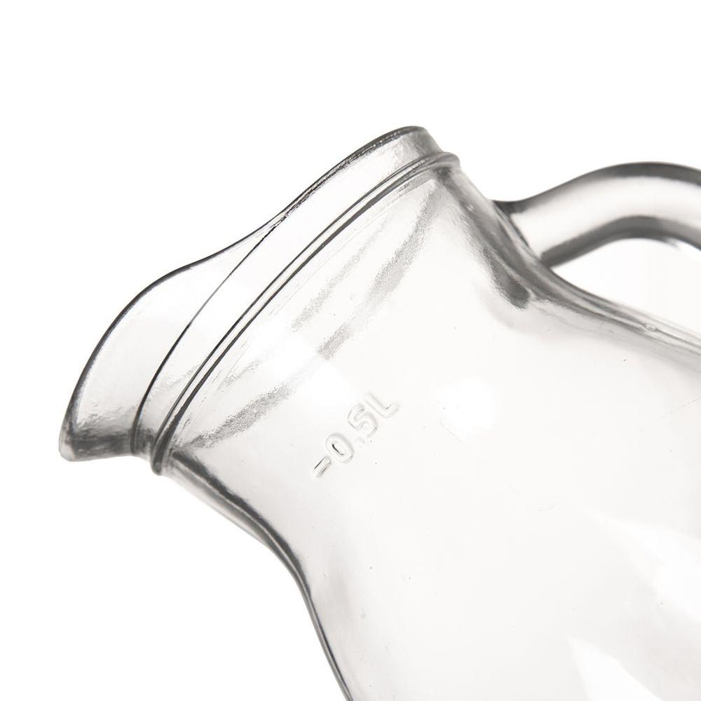 Jug for Drinks Water Juice Lemonade For Beverages Glass Carafe Wine 0.5L