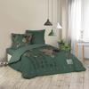 Parure Housse De Couette 260x240cm Travel - Vert - Naturelle - Autres Motifs - Essentiel