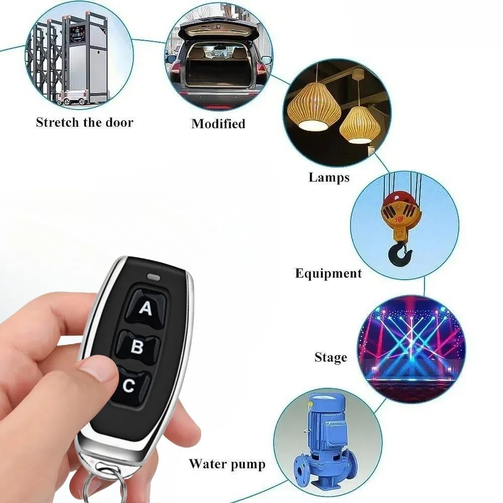 433Mhz Universal Wireless Remote Control Switch DC 12V 10A Relay Mini Receiver 3CH Remote Control For Home Led Light Lamp