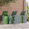 VidaXL Wheeled Storage for Bins for 5 Bins Grey Steel, Bin Storage, Bin Storage of 3279990