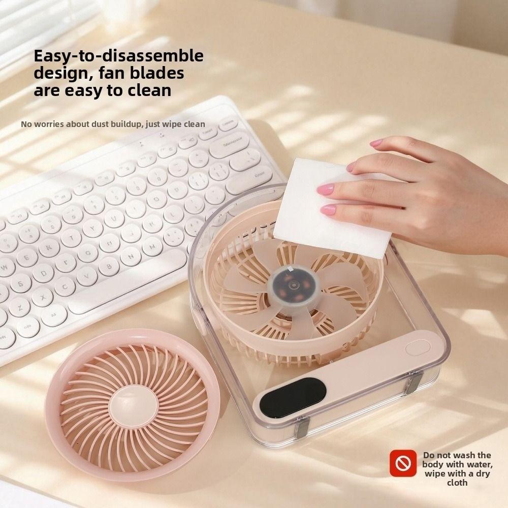 Silent USB Fan 5 Speed Mini Desk Cooling Fan Long Lasting Table Fan Home Office Use