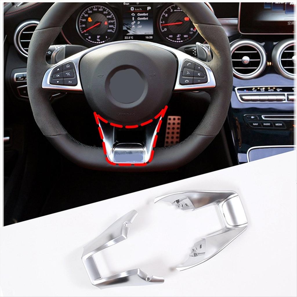 Нижняя накладка рулевого колеса для Mercedes Benz A B C E-класса W177 W247 W213 W205 CLA GLB AMG 2015-2018 Аксессуары