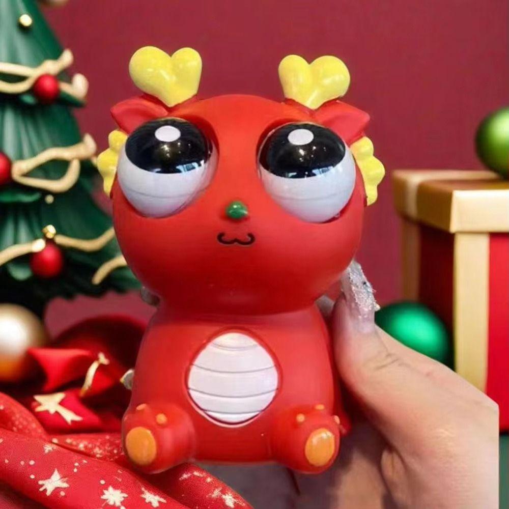 Panda Eyeball Burst Squeeze Toy Simulation Dragon Squeeze Stretching Ball  Kids Holiday Gift