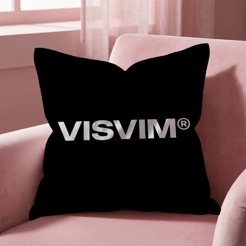 Brand Design V-Visvim Cushion Cover Multi-Scene Pillow Cover for Home & Car - Reversible, Soft & Durable for Daily Use