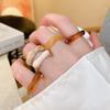 5Pcs Resin Acrylic Finger Ring Geometric Ring Fashion Irregular Rings  Jewelry Accessories